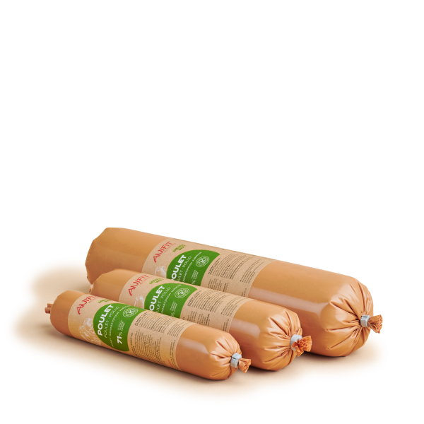 Saucisse avec poulet pour chiens